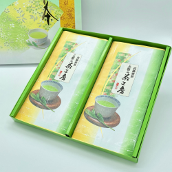 【新茶】高級煎茶「緑」2本組(ギフト箱入)
