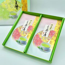 【新茶】特上煎茶「桜」2本組(ギフト箱入)